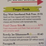 Beverages and finger foods