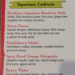 signature cocktails